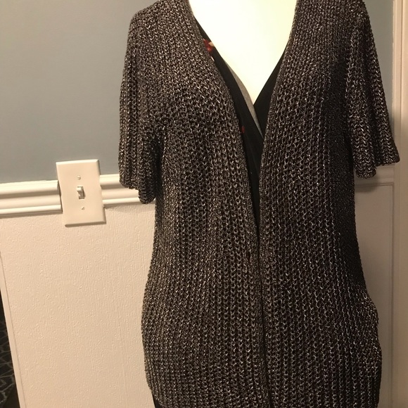 Metallic cardigan size large - Picture 3 of 4